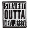 Straight Outta New Jersey Patch Embroidered Iron On