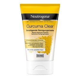 Neutrogena Curcuma Clear Beruhigende Reinigungsmaske (50 ml), Beauty Gesichtsmaske mit hautschonendem Kurkuma, Hautpflege und Gesichtspflege Maske zur Gesichtsreinigung bei unreiner, sensibler Haut