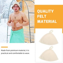 MILISTEN 6pcs Sauna Hat Russian Bath Hat Felt Vaporarium Hat Banya Hats Shower Bathing Cap Sauna Hat for Men Women Bath Accessories for Sauna on The Street Steam Room