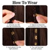 290Pcs Gold Hair Cuffs, Metal Adjustable Hair Charm Gold Clips