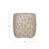 Creative Co-Op Terra-Cotta Planter with Reactive Glaze, Cream