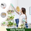 XXXFLOWER Wall Hanging Propagation Station with Wooden Stand 5 Bulb