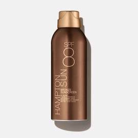Hampton Sun SPF 8 Bronze Continuous Mist Sunscreen | Sunbathing Enhancer | Touch of Warm Bronze for an Instant, Radiant Glow | Antioxidant-Rich Moisture with Vitamin E + Aloe Vera | Oil-Free