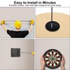 Dart Board Bracket Kit, Black Dartboard Wall Mount Set with