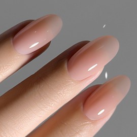 NAILOG All-in-One Gel Nail, 0.4 fl oz (12 ml), Transparent, Sheer Color, One Step, 3 in 1 (No Base or Top Required) UV/LED Compatible, Long-Lasting Dull Rose Type