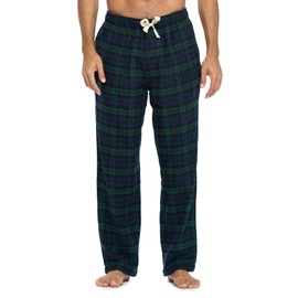 Ashford & Brooks Mens Super Soft Flannel Plaid Pajama Sleep Pants - Blackwatch Plaid - 3X-Large