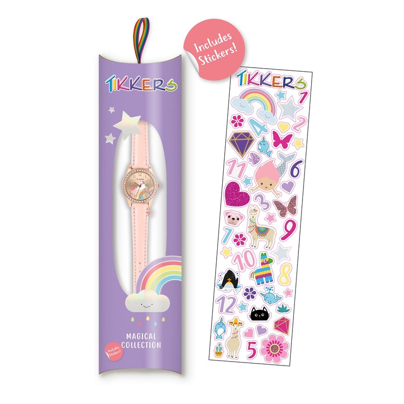 Tikkers Girl's Analog Quartz Unicorn Watch with Polyurethane Strap TK0201