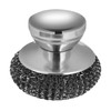 Stainless Steel Scrubber for Dishes with Stainless Steel Handle, Steel