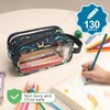 Bagseri Clear Pencil Pouch for Kids - Large Pencil Case