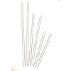 25 varillas transparentes planas de 6 x 4 mm para