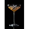 DIAMANTE Champagne Cocktail Saucers Coupes Pair - ‘Breeze’ - Intricately