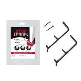 Unique Door Stop and Door Prop All in one - No Drilling in Floor or Door to Install - Stops Doors from slamming Shut
