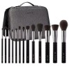 LARUCE Ann 13 Piece Makeup Brush Set + Case -