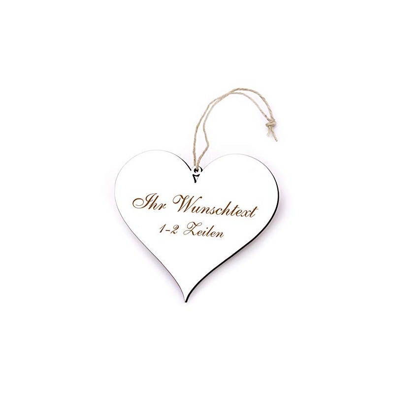 Door Sign Heart Design 13 x 12 cm