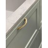 JIASENBAO Brushed Gold Cabinet Pulls 5 Inch Arch Twisted Brass