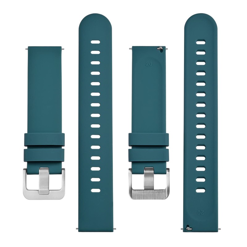 BISONSTRAP Correas de reloj de silicona, correas de reloj delgadas