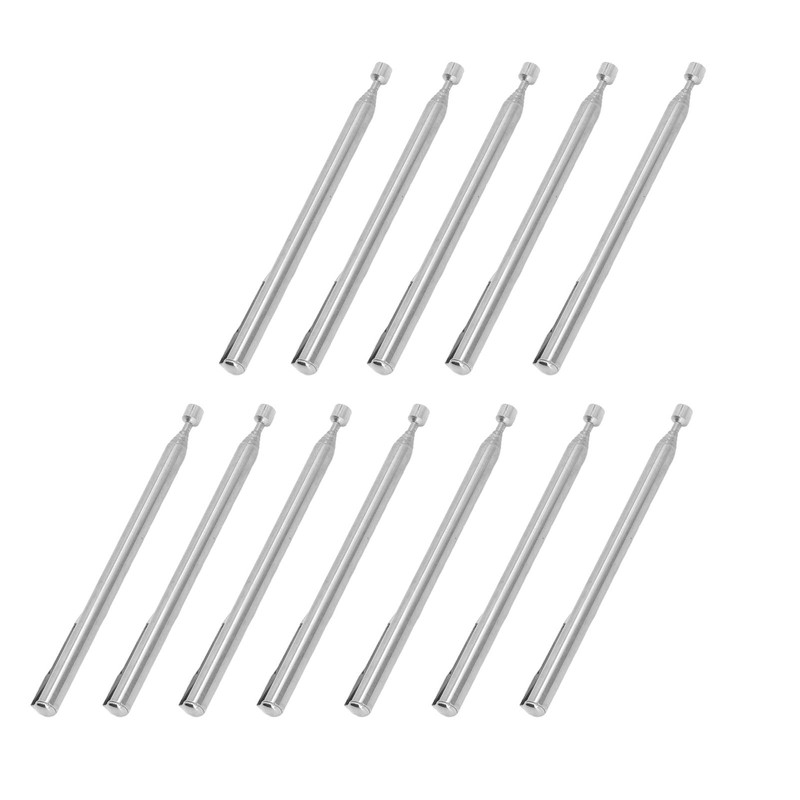 12PCS 2lbs Magnet Steel Sticks with Pocket Clip Telescopic Grabber
