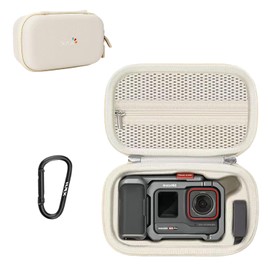 For Insta360 Ace Pro 2 Camera Bag, Full Protective Storage Case, Shockproof, Compact Design, Portable, For Insta360 Ace Pro 2, Exclusive Protective Cover, Storage Case (Off-White)