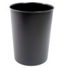 JVL Quality Vibrance Black Lightweight Plastic Waste Paper Basket Bin,