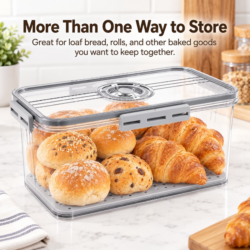 Bread Storage Container for Kitchen Organization – 32.5 × 17.5