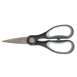 GRANA HOME Multifunktionale Schere – Robuste Edelstahl-Schere für Haushalt, Küche und mehr - Ergonomischer Griff für maximalen Komfort - Mit gezackten Zähnen für Nüsse und Flaschen - Modernes Design