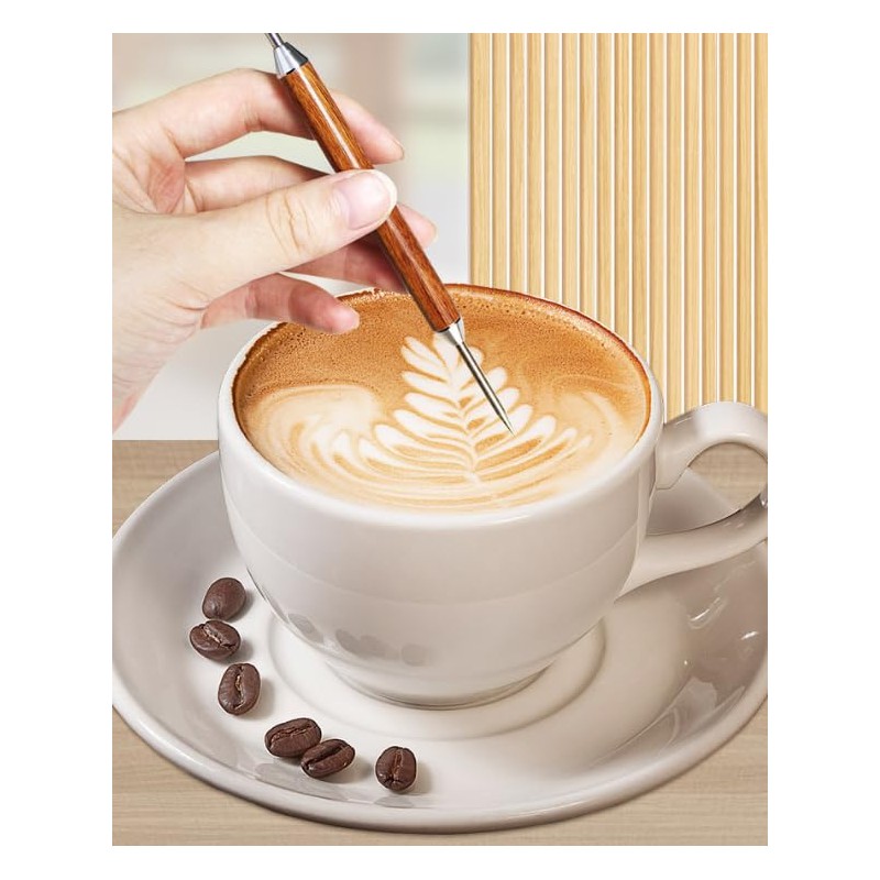 SeiDoKa 2pcs Stainless Steel Coffee Art Pen - Dual-Ended Latte