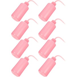 KICHOUSE Botella de Limpieza para Pestañas de 250ml, 8 Piezas, Boquilla Curva Resistente a Altas Temperaturas y Material Abs para Uso Seguro