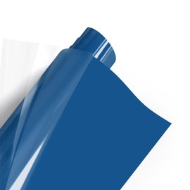 Poli-flex® Turbo® Heat Transfer Vinyl for Textiles, Iron-On, Flexible Plotter Film, for DIY Tops, Blue Matt, 30.5 x 122 cm