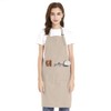 TOPTIE Unisex Cotton Canvas Adjustable Chef Kitchen Aprons with 2