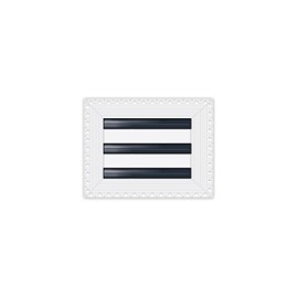 BUILDMART - 8x6 Mud in Air Vent Cover - Drywall Mud-in White Air Vent - Mud Linear Slot Diffuser - Register Grille for Ceiling and Walls - Texas Buildmart