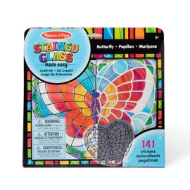 Melissa & Doug Stained Glass Made Easy Activity Kit: Butterfly - 140+ Stickers