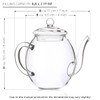 Creano Blooming Tea Gift Set with Glass Pot 17oz/500ml with