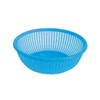 Thunder Group PLWB005 Wash Basket, 8" Dia., Perforated, Stackable, Plastic, Blue