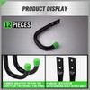 ZENWORYS 12pcs Heavy Duty Garage Storage Utility Hooks, Utility Hooks