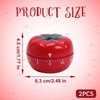 2 Pcs Cute Pomodoro Timer, Kitchen Timer, Count Down Alarm