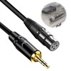 XLR-Kabel, 3,5 mm Klinkenstecker, Stereo, weiblich auf Mini-TRS-Klinkenstecker, für Camcorder,