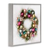 Stupell Industries Festive Ornamental Wreath Minimal Christmas Charm, Design by