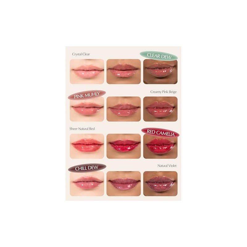 Suero de aceite para labios coreano Natural Bloom, 0,14 fl