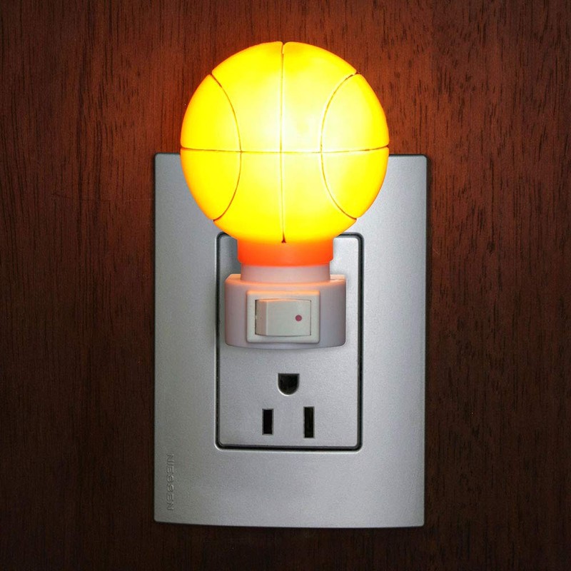 Lloyd's LP-87 Luz de Noche, Figura de Basketball, color Naranja,