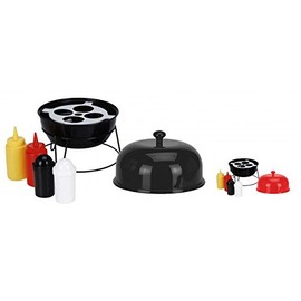 6-Piece Grill Cruet Set - Mustard & Ketchup Stand and Salt Shaker & Pepper Shakers - Choice of Colours - Grill Accessories - Salt Pepper Shaker - Barbecue Party Colour: Black