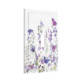 Brinkaloo Purple Butterfly Flowers Blossom Light Switch Plate Cover Decorative 1 Gang Single Toggle Floral Wall Plates Outlet Lightswitch Faceplate Electrical For Girls Bedroom Size 5 X 3