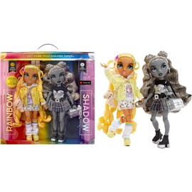 Rainbow High Madison Twins 2-Pack with Mix & Match Outfits - Great Gift for Kids & Collectors, Yellow & Grey