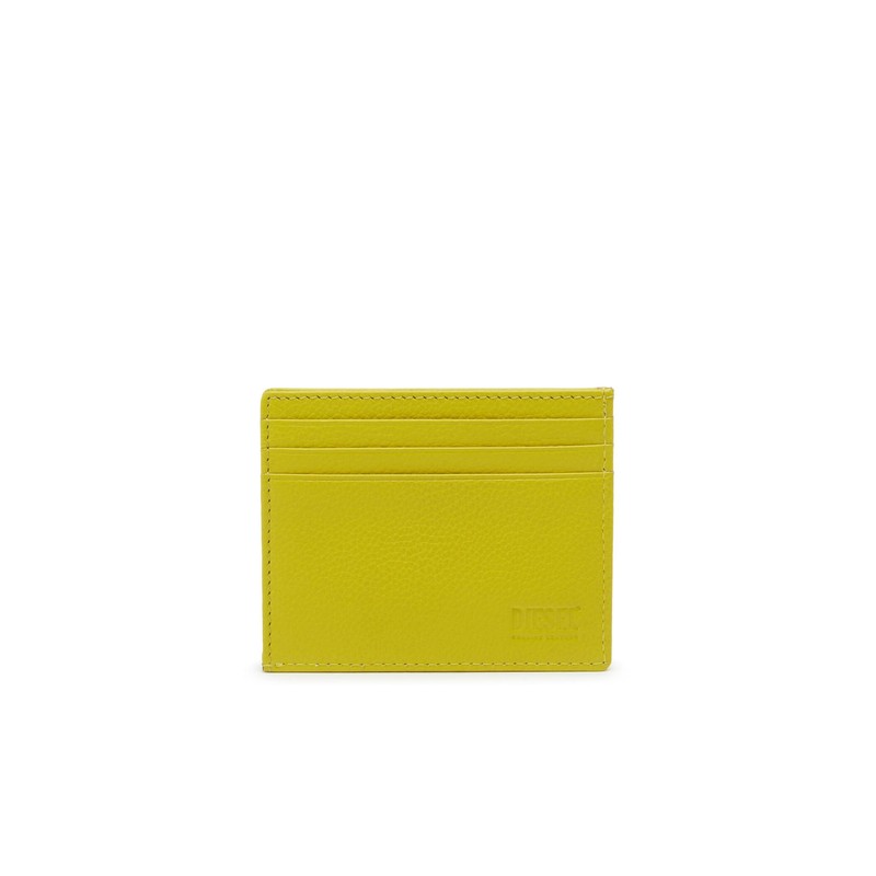 Diesel X09018P0685 Men's Cow Leather Card Case, yellow