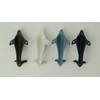Zeckos Set of 4 Colorful Coastal Cast Iron Dolphin Decorative