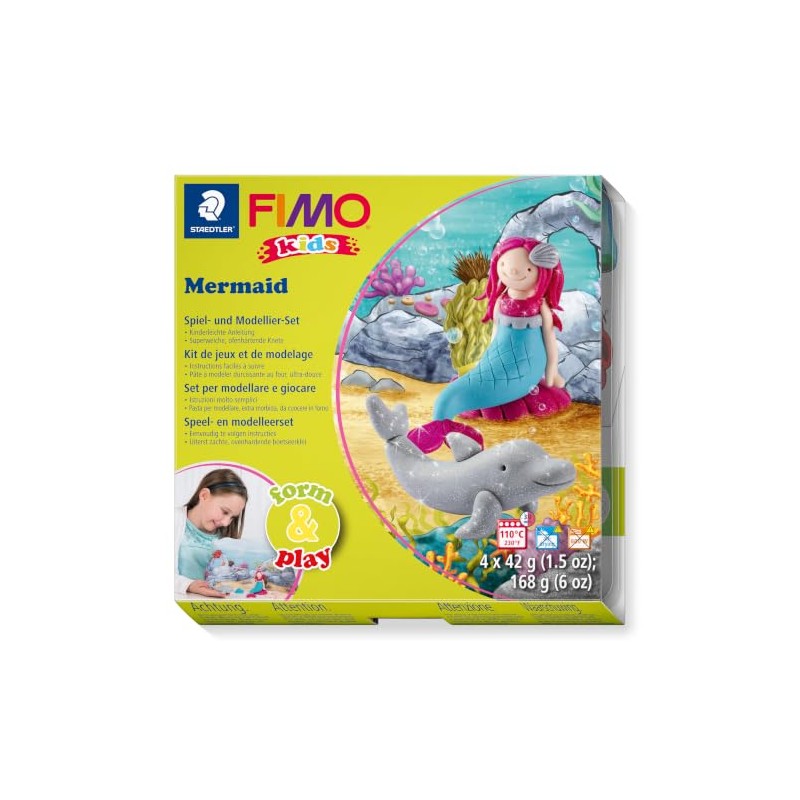 Staedtler 8034 12 LY Fimo Kids Shape & Play Set