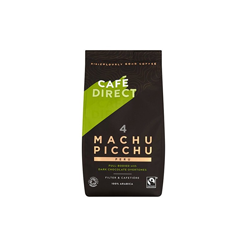 Cafédirect Machu Picchu Organic Fairtrade Ground Arabica Coffee 200g (Pack