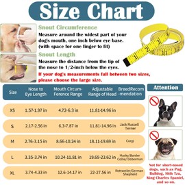 Muzzle for Dogs, Dog Muzzle with Rounded Mesh and Adjustable Loop, Adjustable Dog Muzzle for Small, Medium and Large, Prevents Biting, Chewing (L)