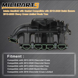 MILIPARTS Intake Manifold Assembly Compatible with 2013-2020 Buick Encore 2012-2020 Chevy Cruze Cruze Limited Sonic Trax Part 25200449 55577314 615-380