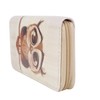DonDon Women's Owl Purse Beige
