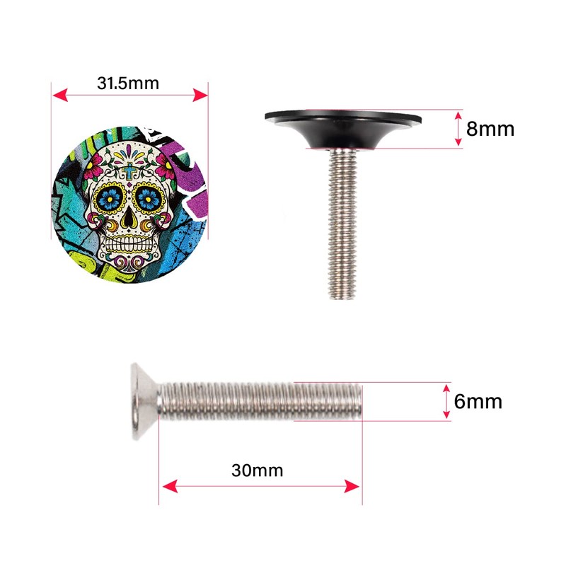 Chooee Bike Headset Top Cap MTB Jigsaw Headset Cap cover